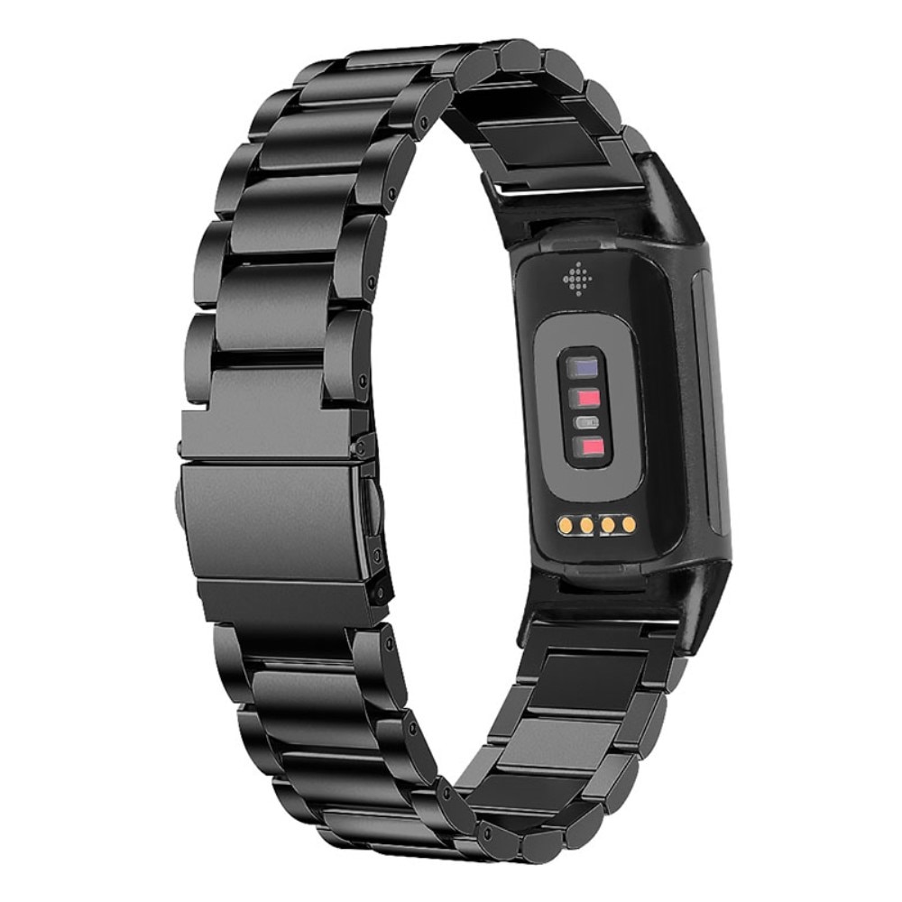 Schwarz Charge 5 Armband Stahl aus Fitbit