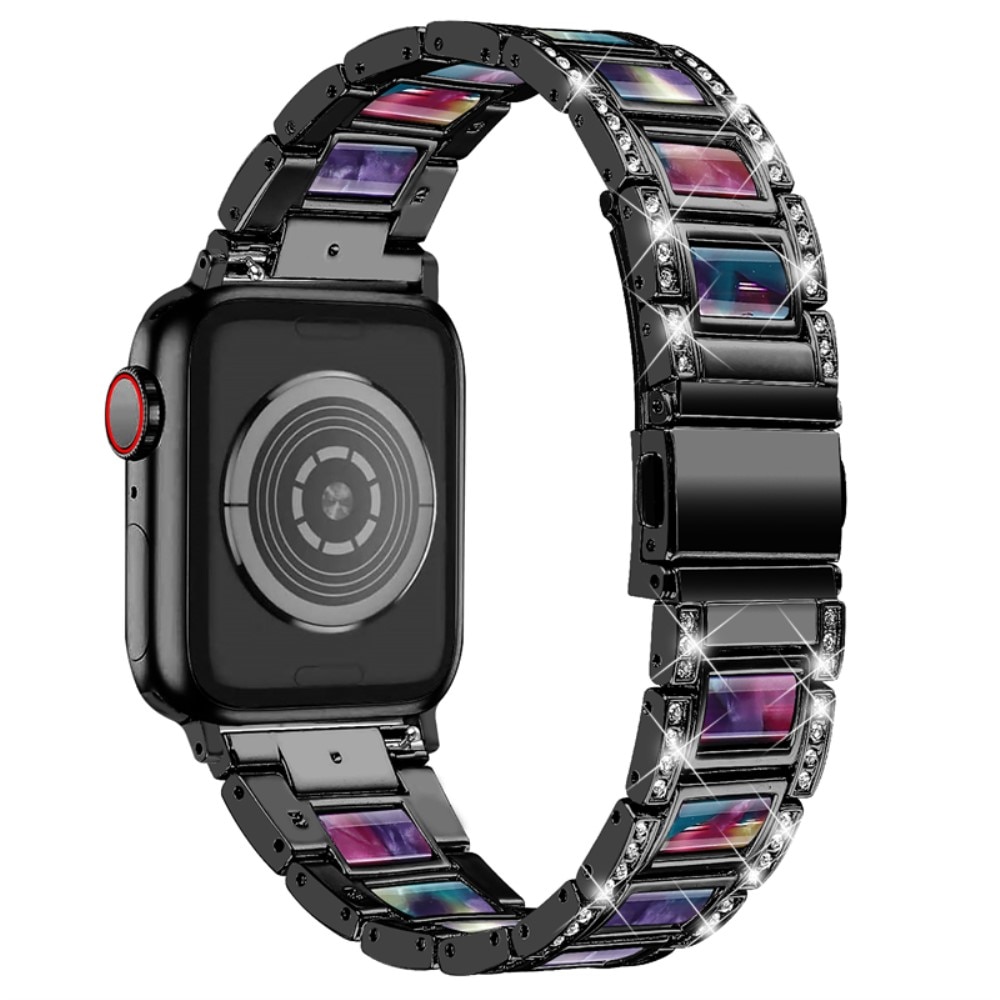 Diamond Bracelet Apple Watch 45mm Series 7 Black Space