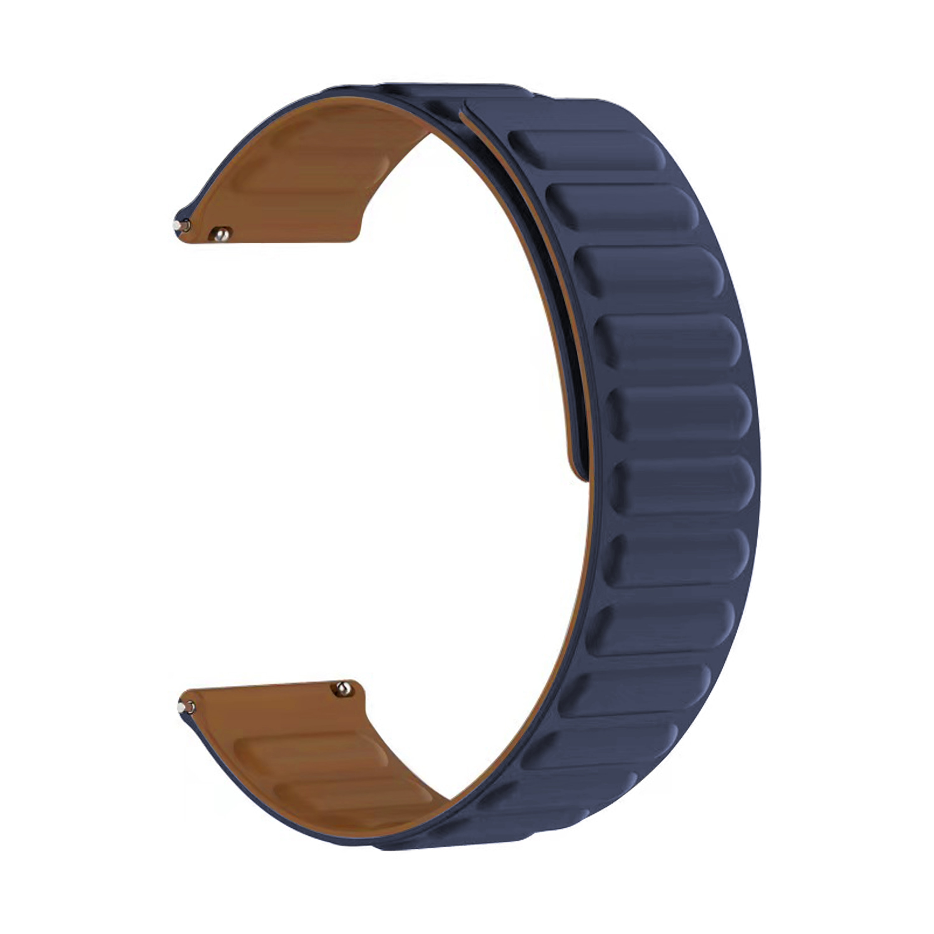 Universal 22mm Magnetische Armband aus Silikon dunkelblau