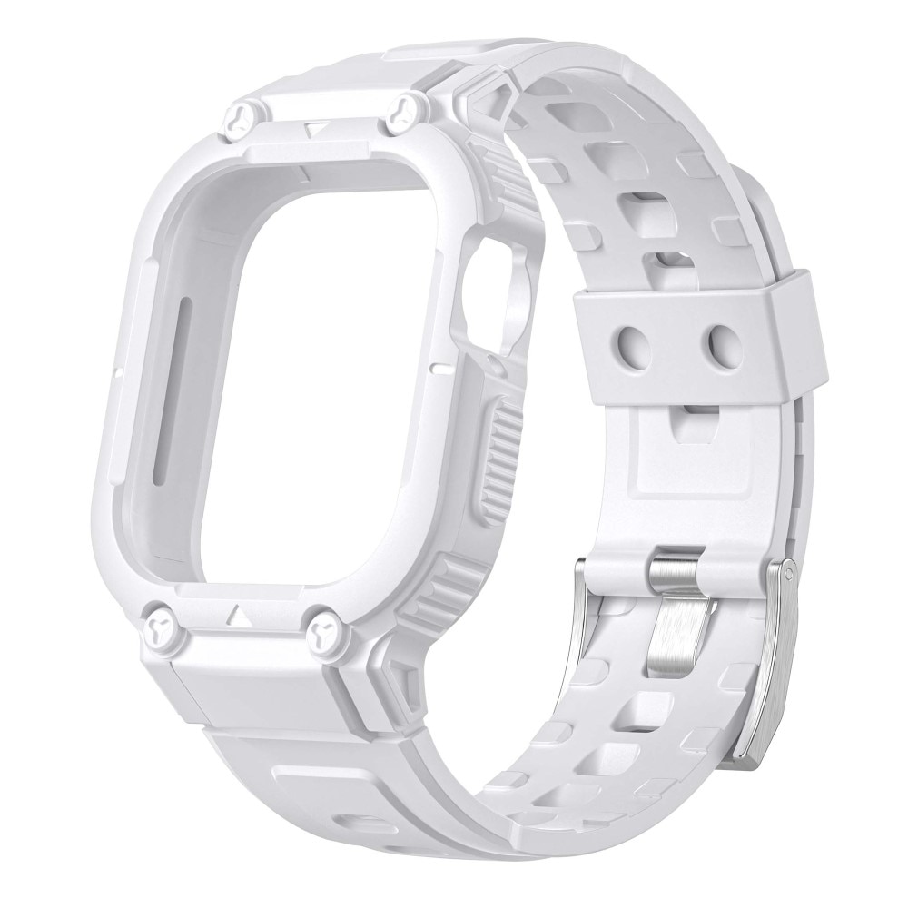 Apple Watch 41mm Series 8 Adventure Hülle+Armband weiß