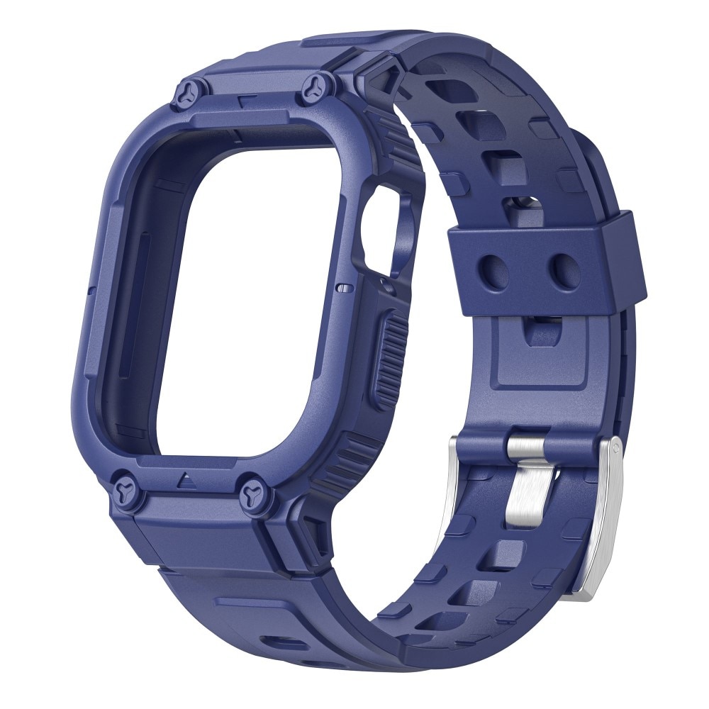 Apple Watch SE 44mm Adventure Hülle + Armband blau