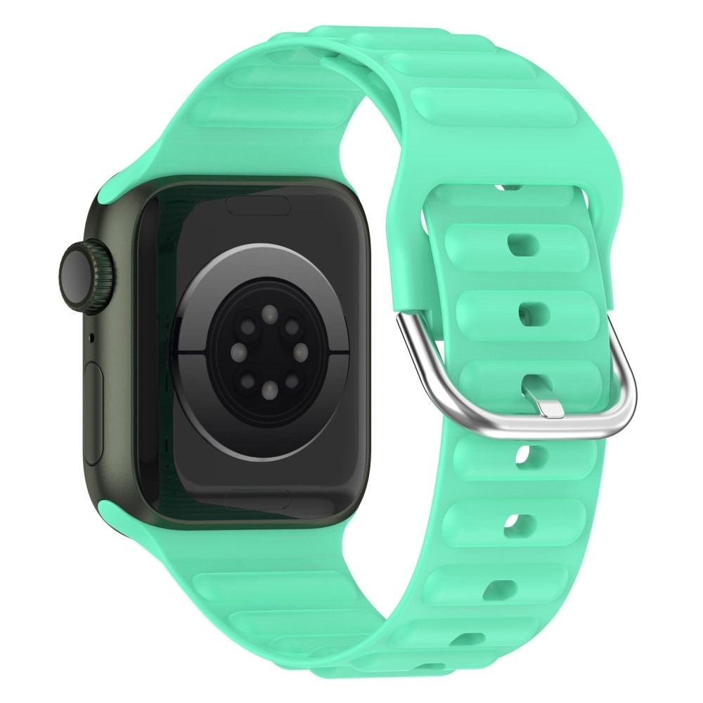 Apple Watch 45mm Series 9 Resistant Armband aus Silikon grün