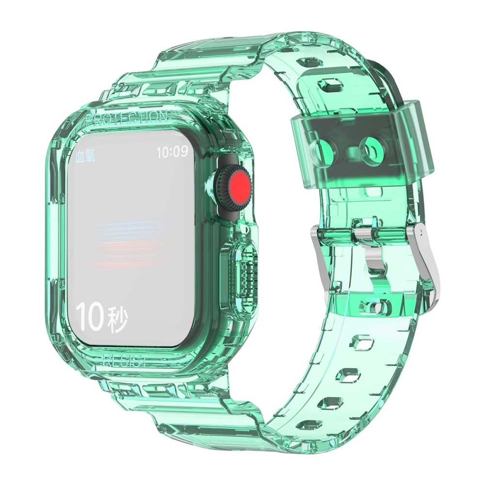 Apple Watch 42mm Crystal Hülle + Armband grün