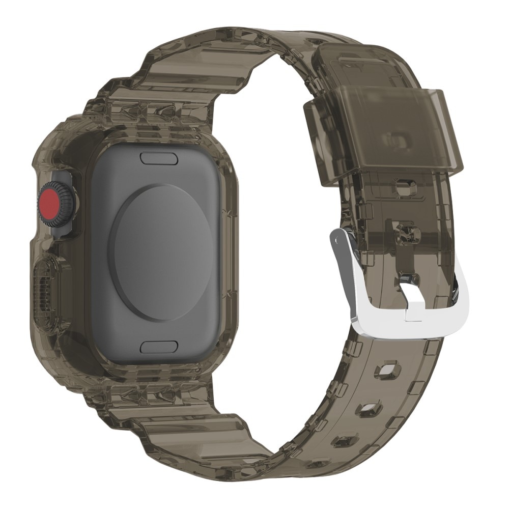 Apple Watch 41mm Series 7 Crystal Hülle + Armband grau