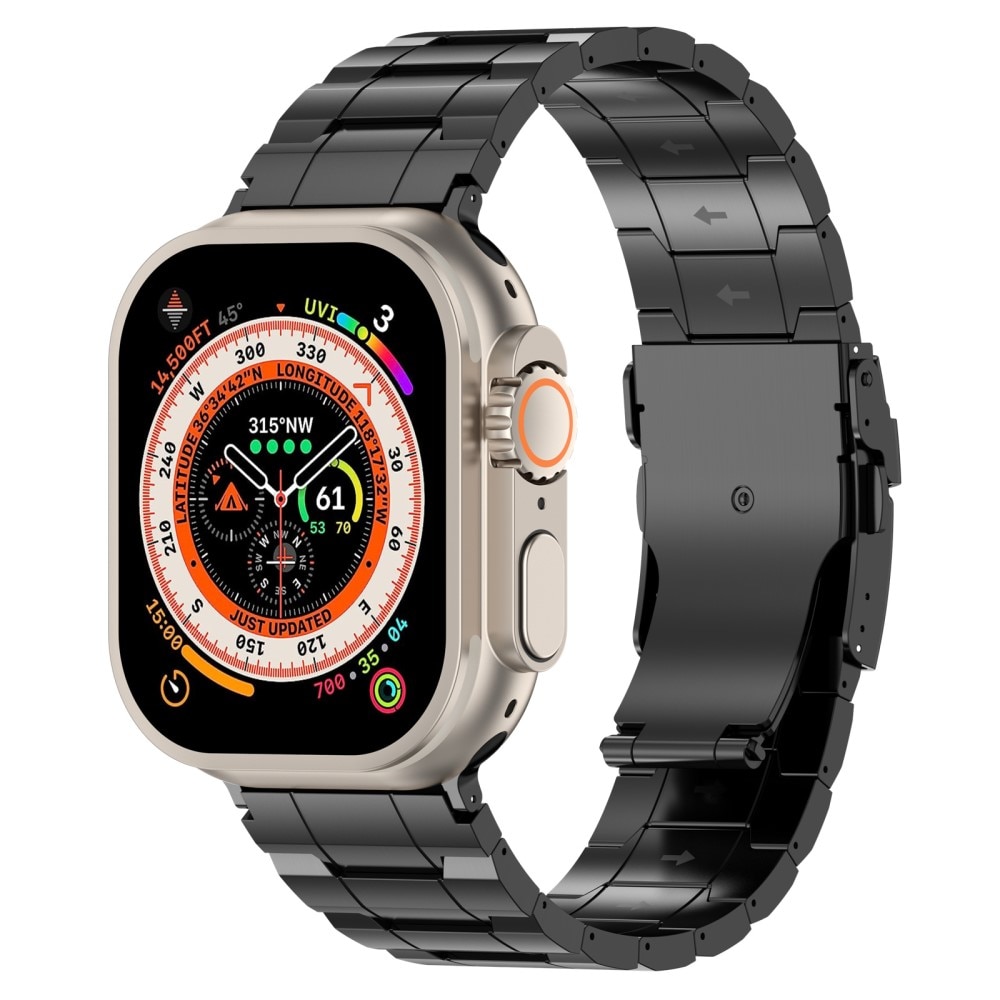 Elevate Armband aus Titan Apple Watch Series 10 42mm schwarz