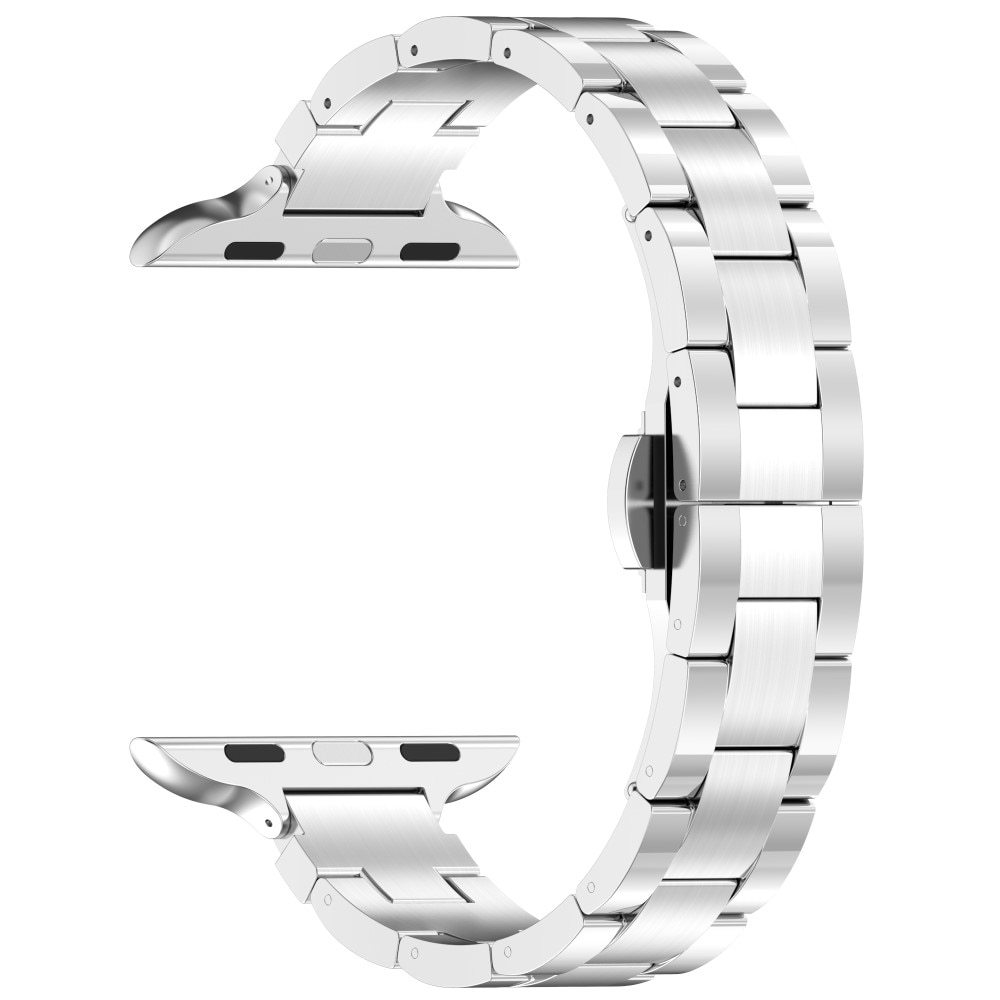 Slim Armband aus Titan Apple Watch 41mm Series 9 silber
