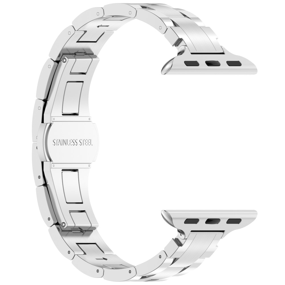 Slim Armband aus Titan Apple Watch SE 40mm silber