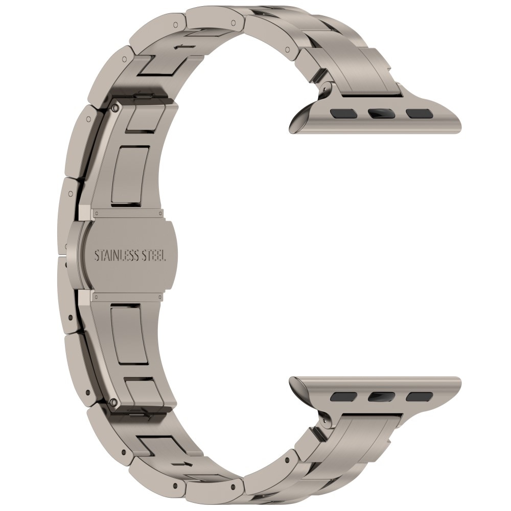 Slim Armband aus Titan Apple Watch 41mm Series 9 titan