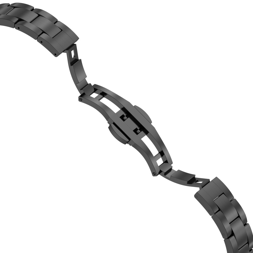 Slim Armband aus Titan Apple Watch SE 44mm schwarz
