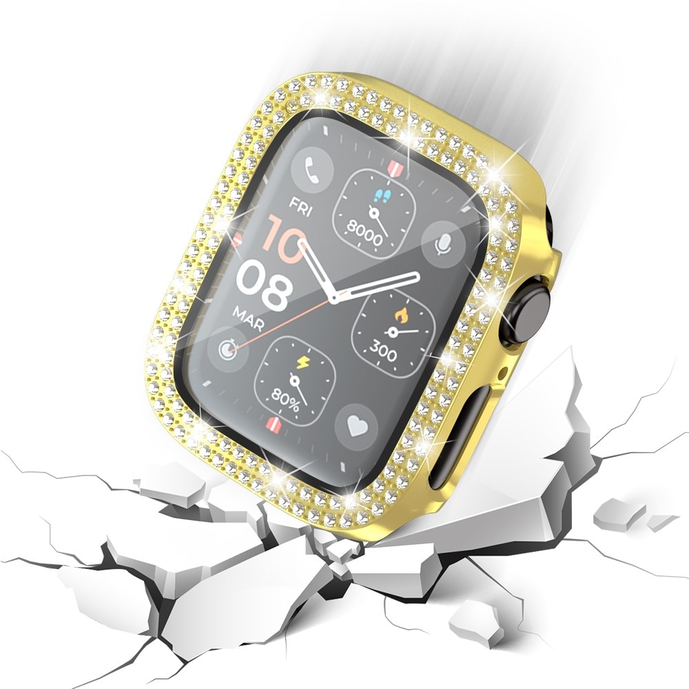 Full Cover Case Rhinestone Apple Watch Series 4-6 44mm gold