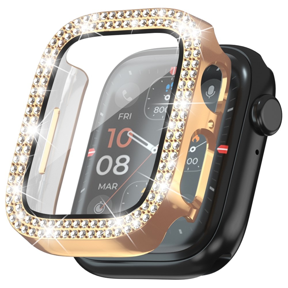 Full Cover Case Rhinestone Apple Watch SE 40mm roségold