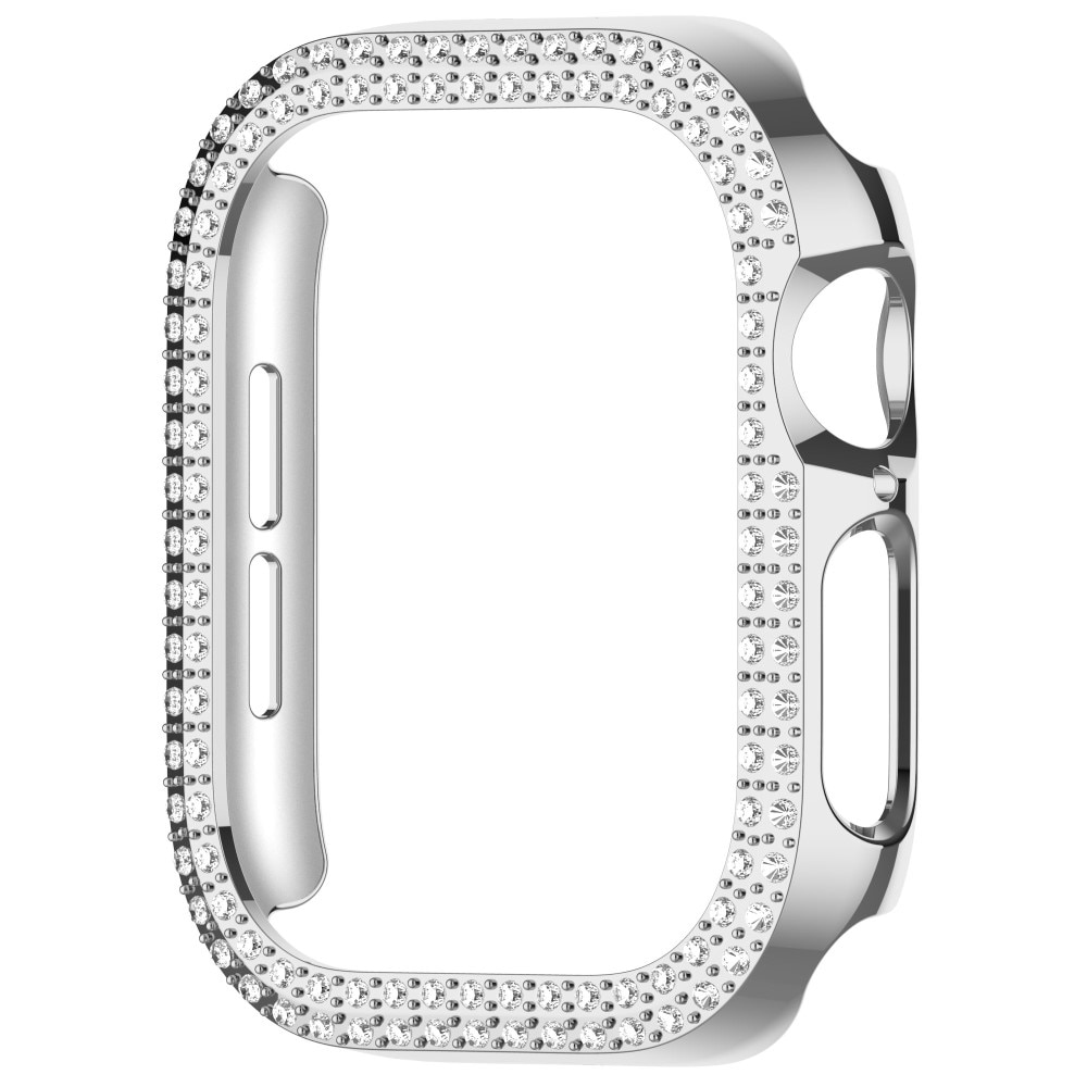 Apple Watch Series 10 46mm Rhinestone Hardcover silber