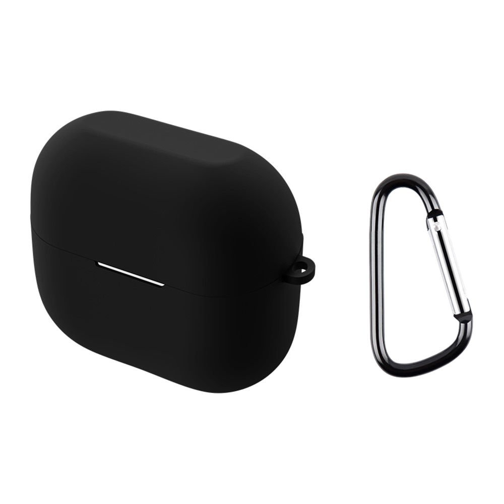 Samsung Galaxy Buds 3 Silikonhülle mit Karabiner-Ring schwarz