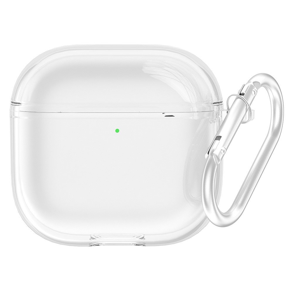 Apple AirPods 4 Hülle TPU mit Karabiner-Ring transparent