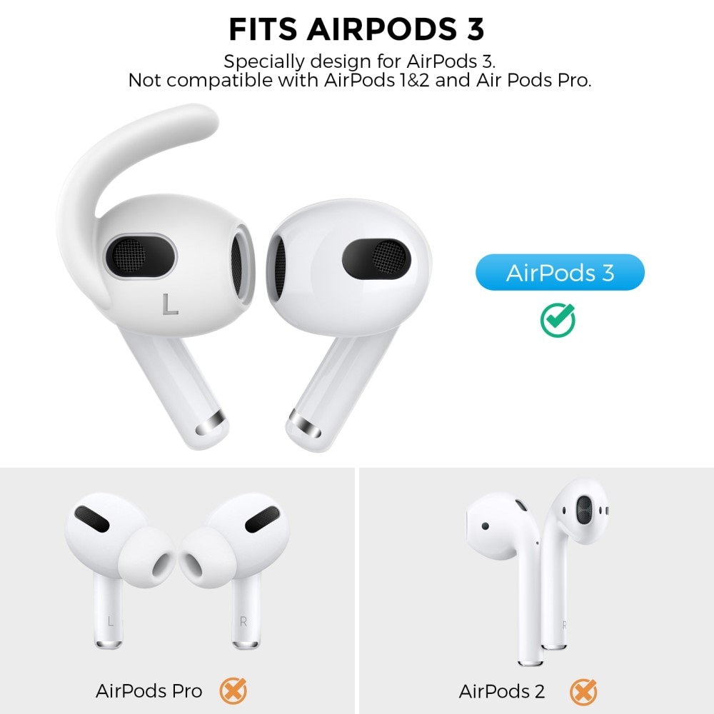 Sport Earhooks Apple AirPods 3 weiß