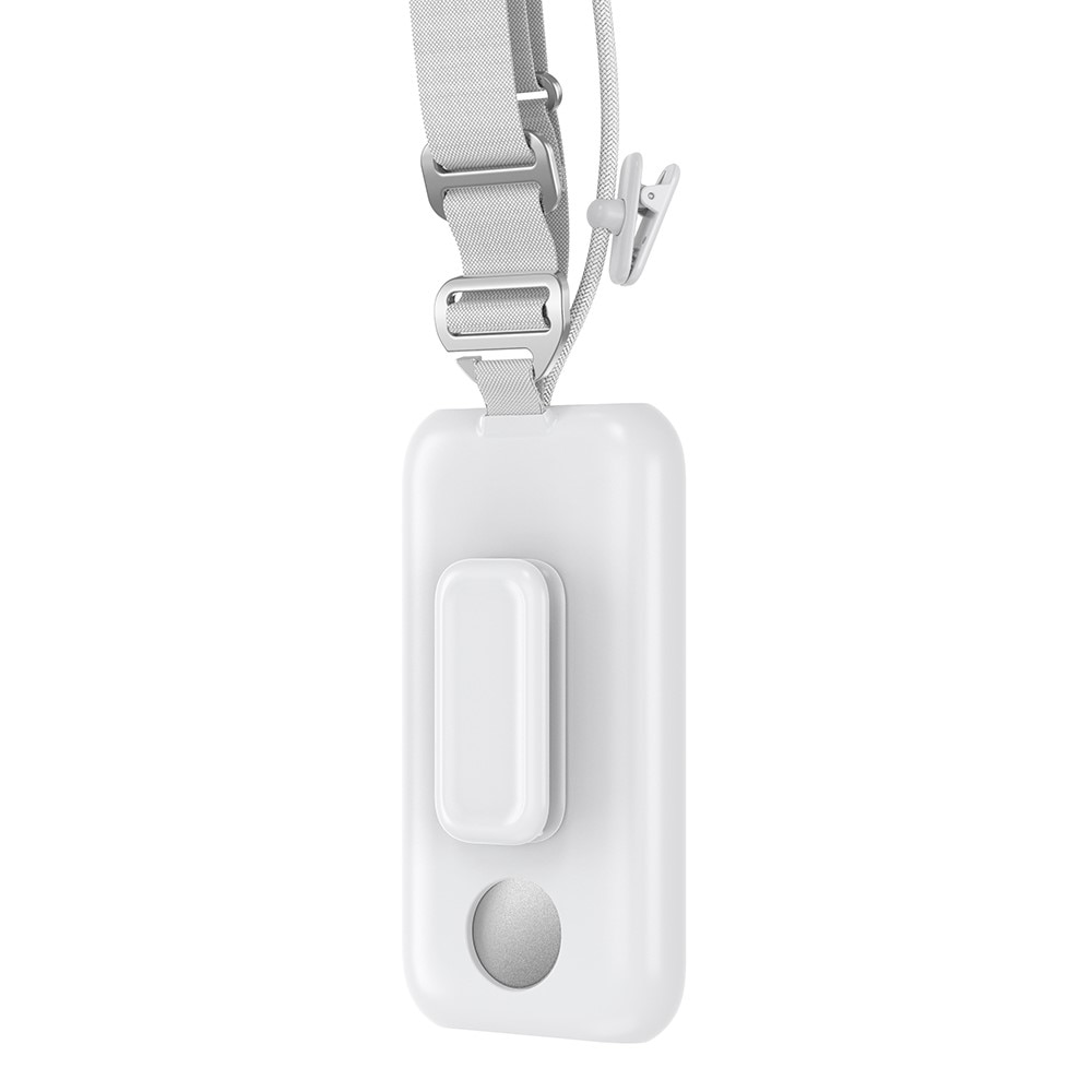Apple Vision Pro Battery-Schutzhülle mit Clip und Schulterriemen, weiß