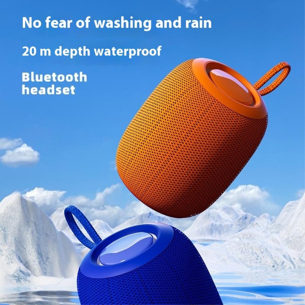 Wasserdichter Mini Bluetooth-Lautsprecher grau