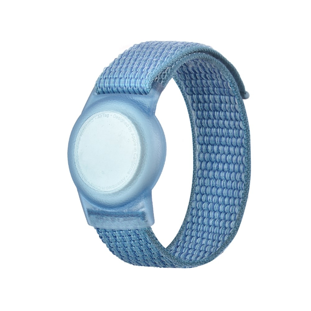 Apple AirTag Nylon-Armband für Kinder blau