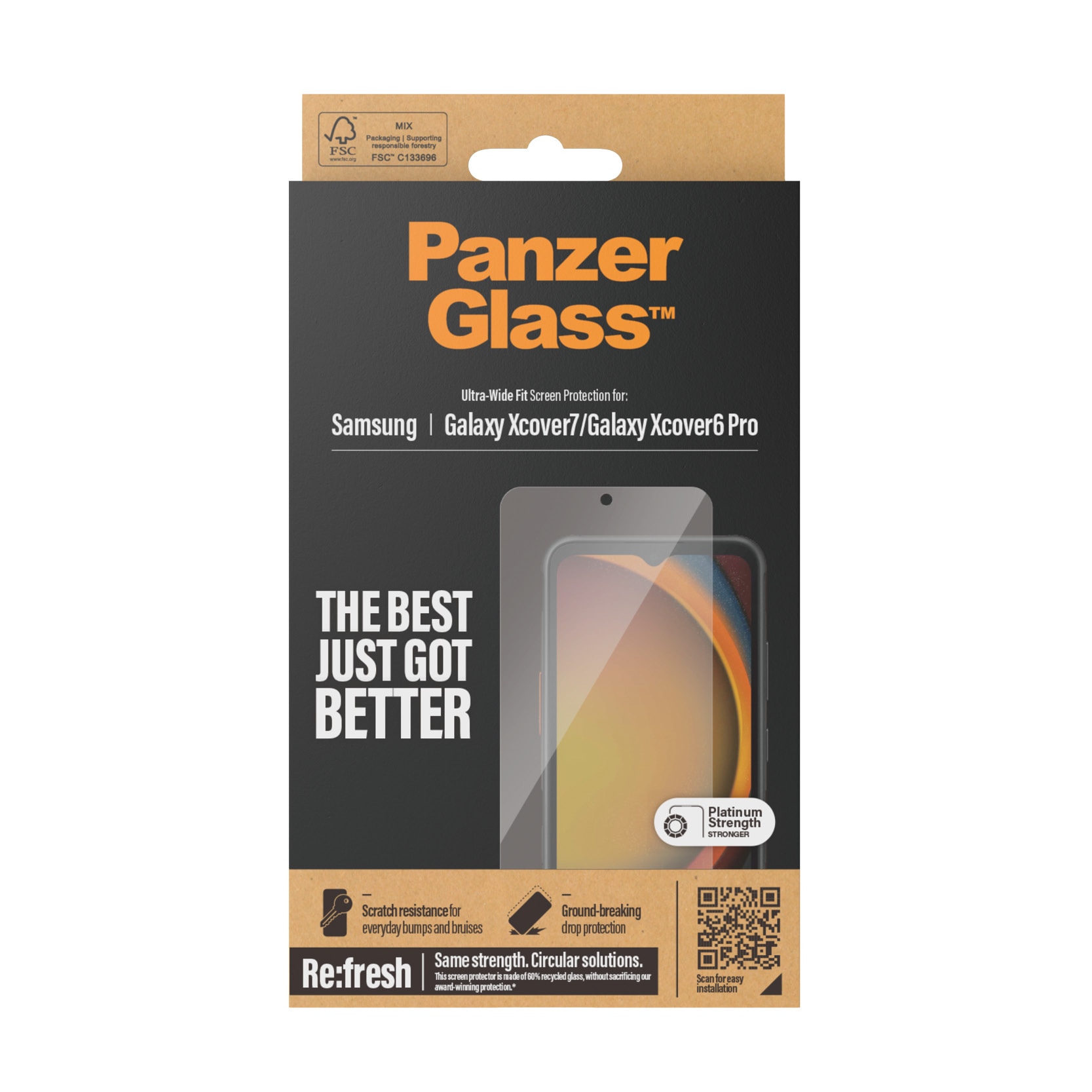 Samsung Galaxy Xcover 7 Displayschutz Ultra Wide Fit