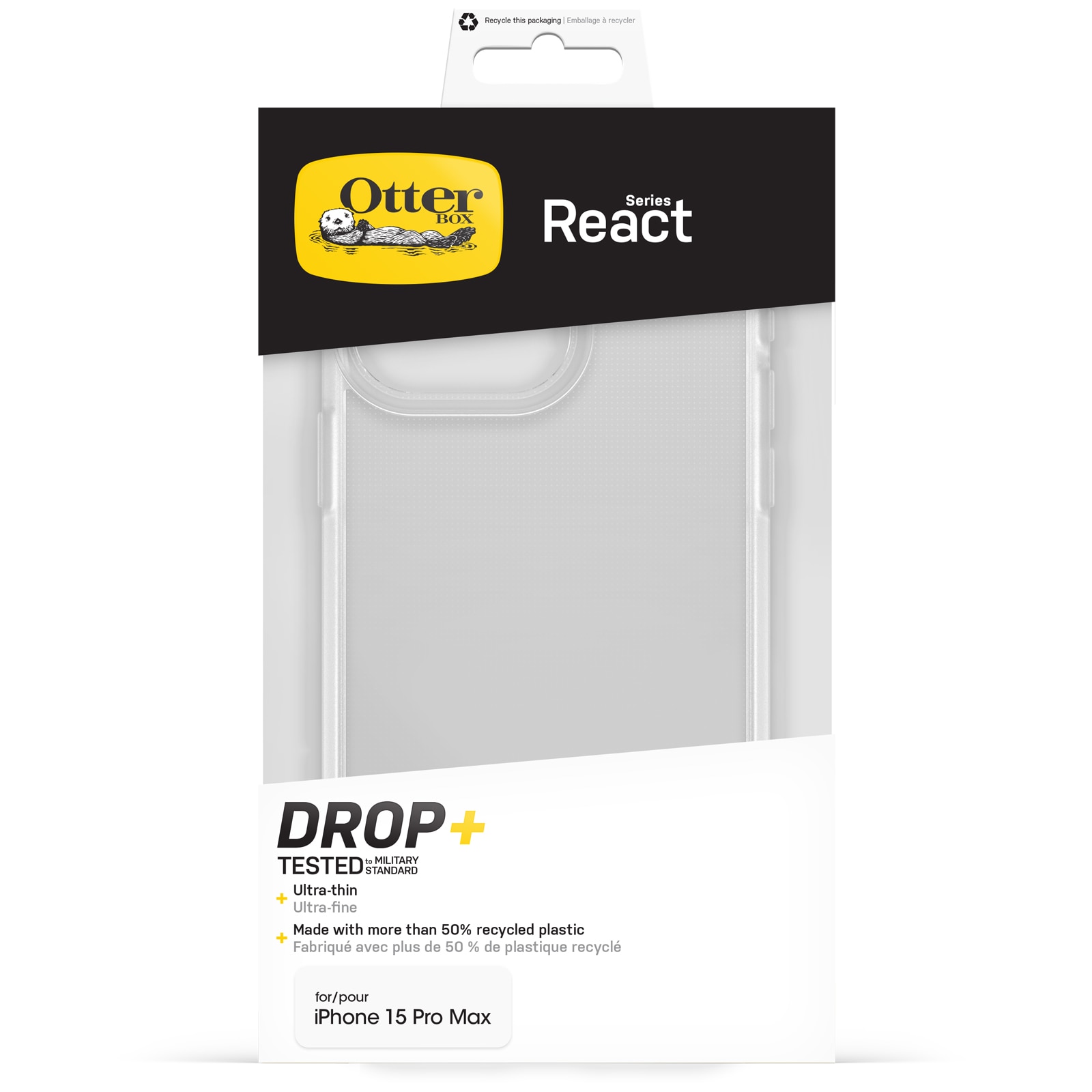 React Hülle iPhone 15 Pro Max Clear