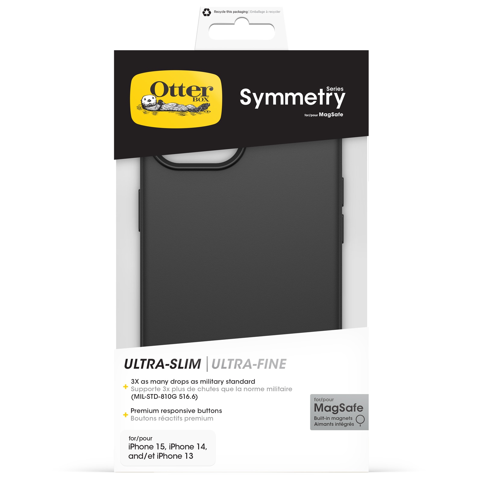 Symmetry Plus MagSafe Hülle iPhone 15 Black