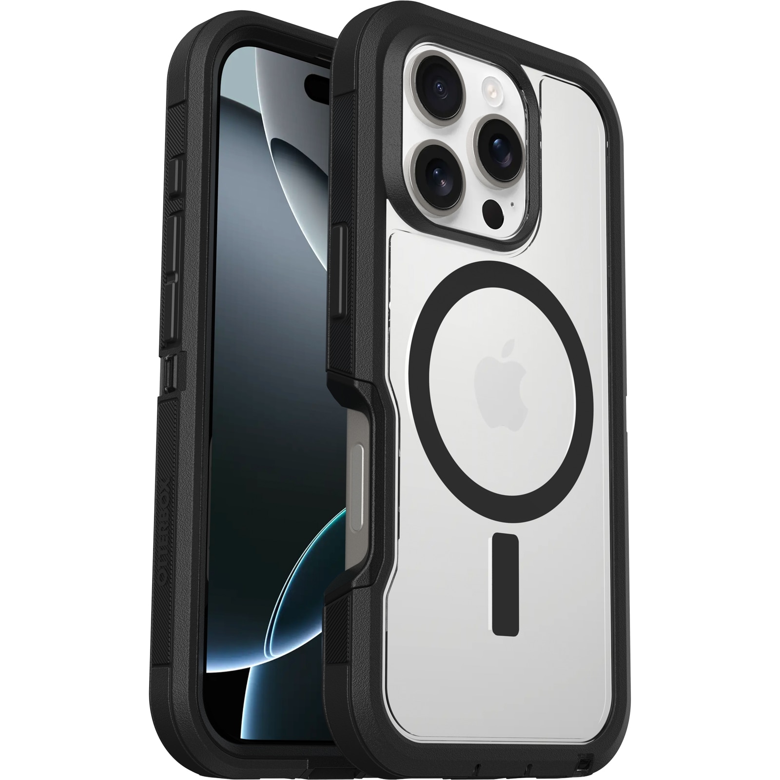 Defender XT Hülle iPhone 16 Pro Clear/Black