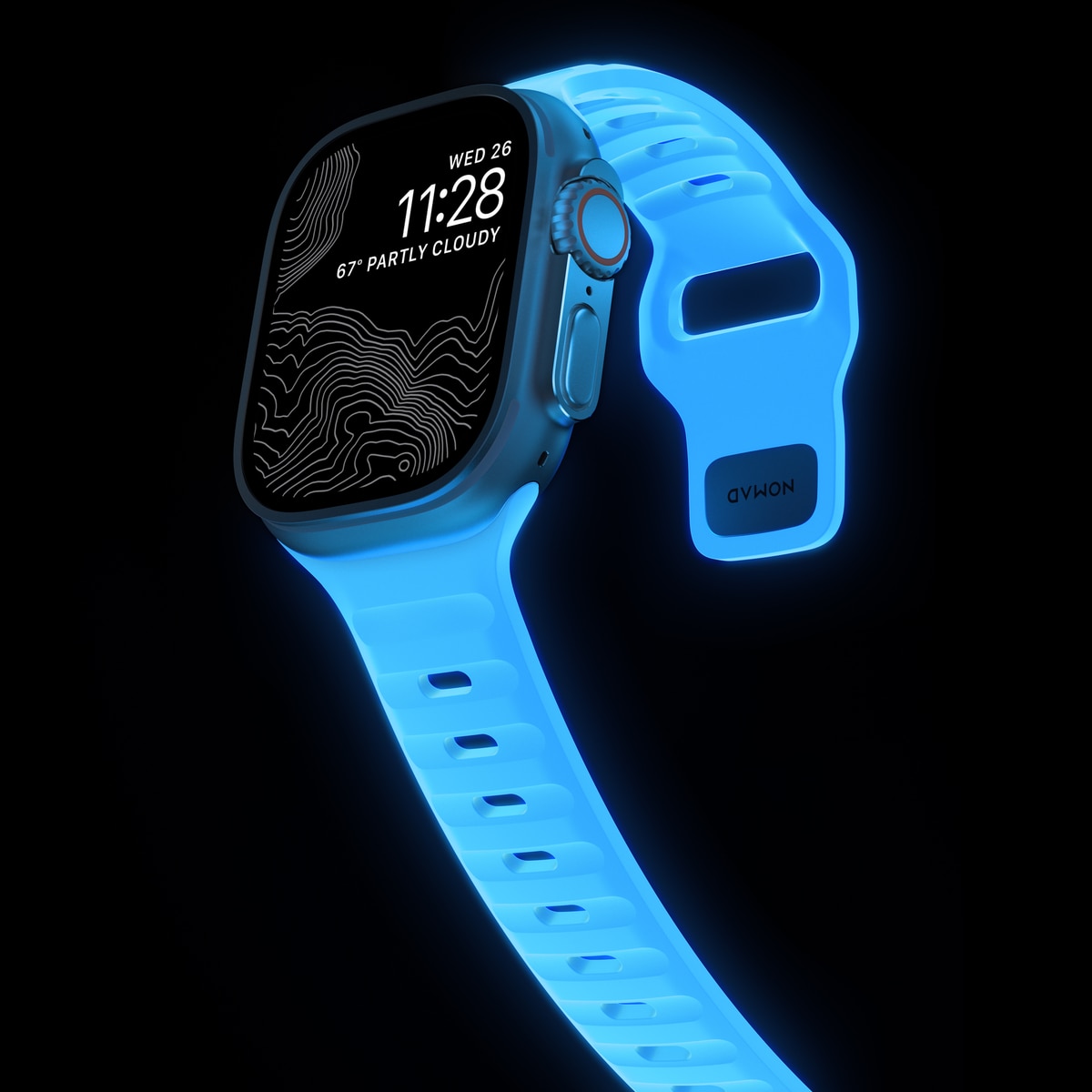 Apple Watch Ultra 49mm 1st Gen Sport Band Icy Blue Glow - Limited edition