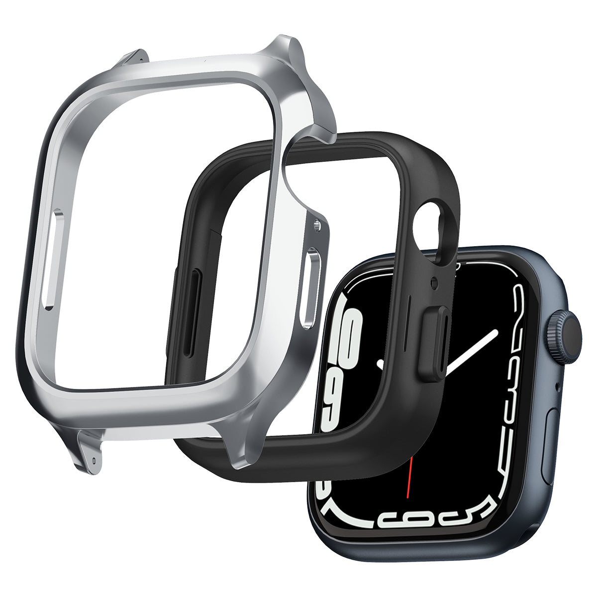 Case Metal Fit Pro Apple Watch SE 44mm Silver