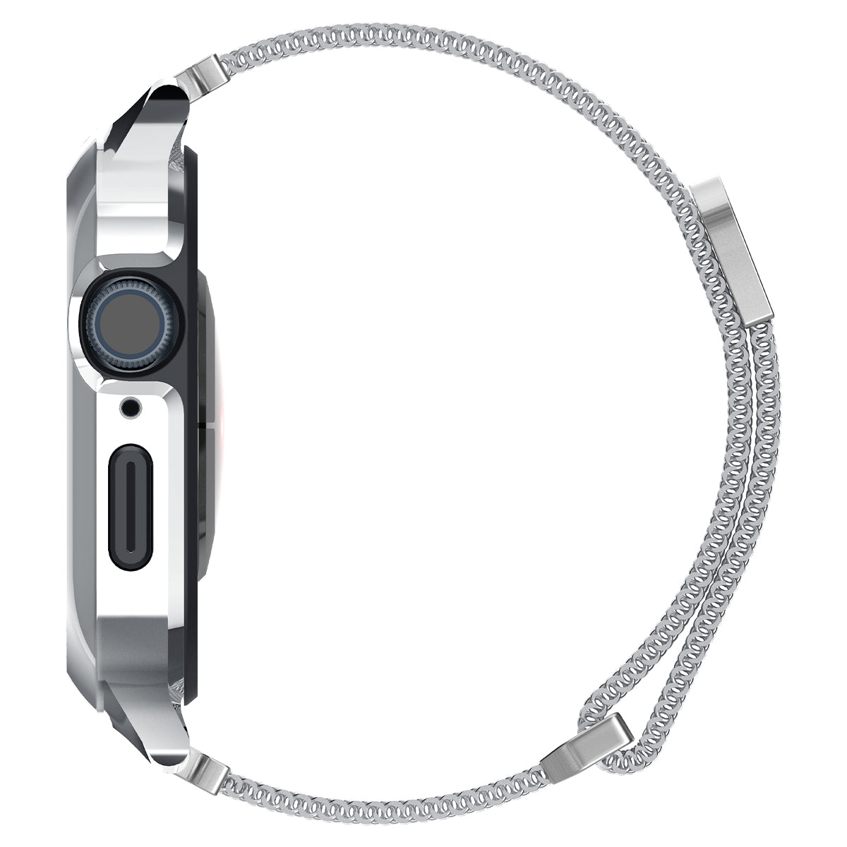 Case Metal Fit Pro Apple Watch SE 44mm Silver