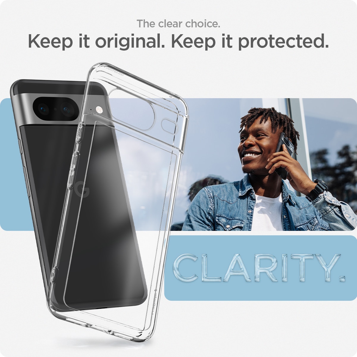 Case Ultra Hybrid Google Pixel 8 Crystal Clear