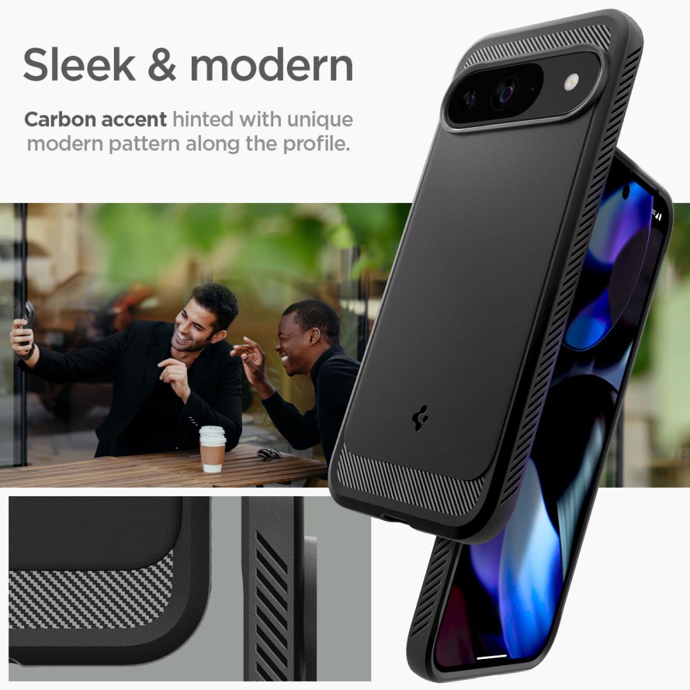 Case Rugged Armor Google Pixel 9 Black