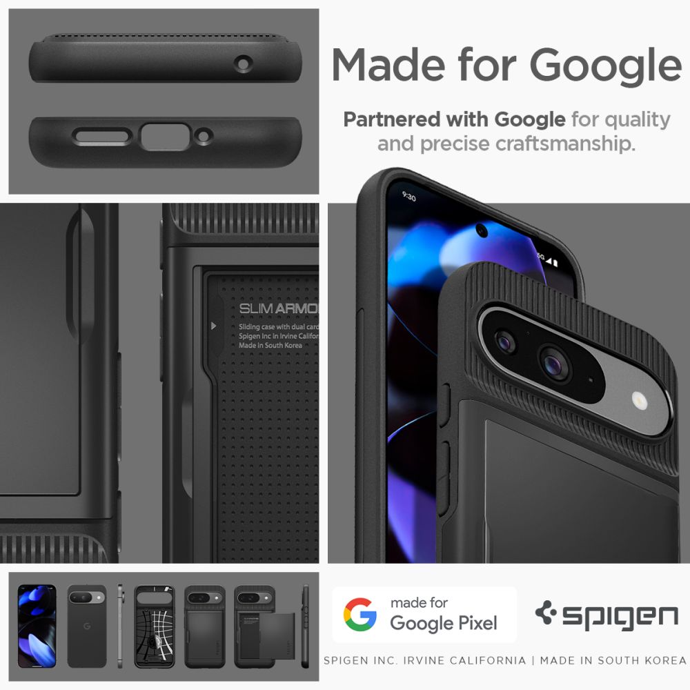 Case Slim Armor CS Google Pixel 9 Pro Black