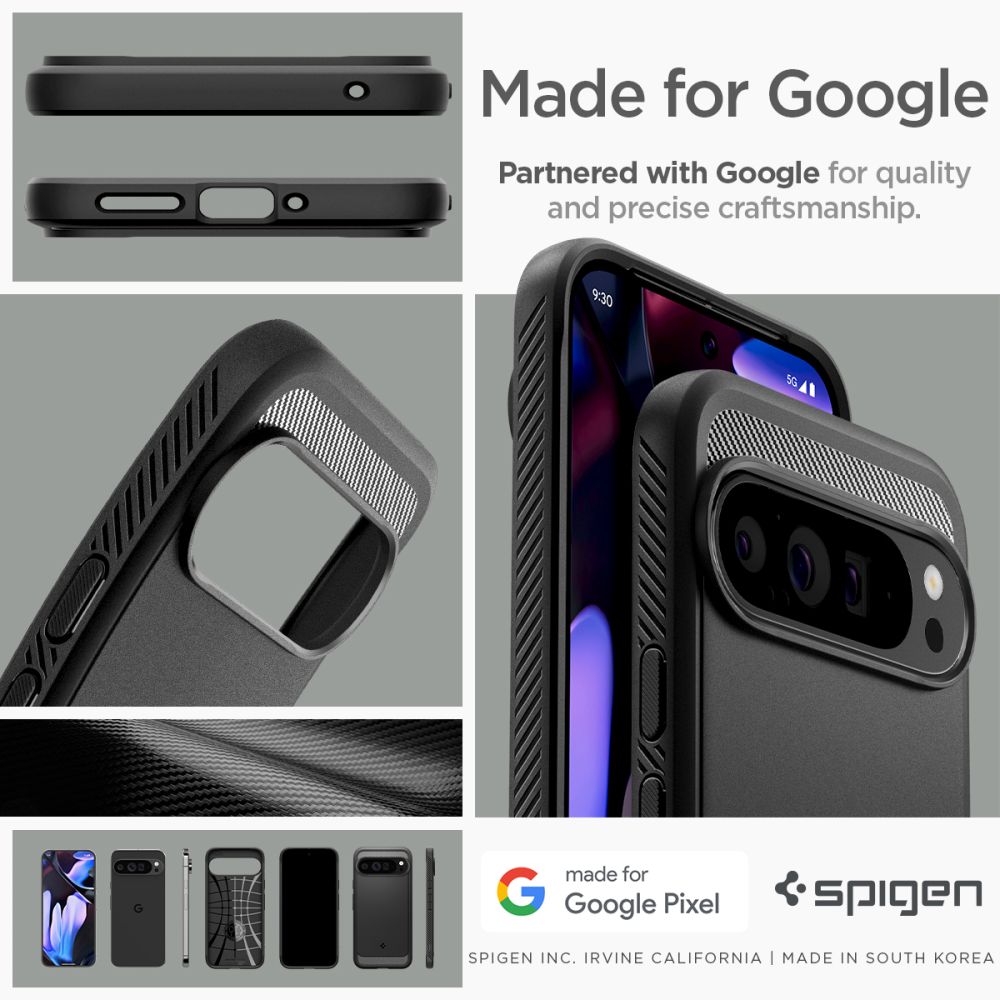 Case Rugged Armor Google Pixel 9 Pro XL Black