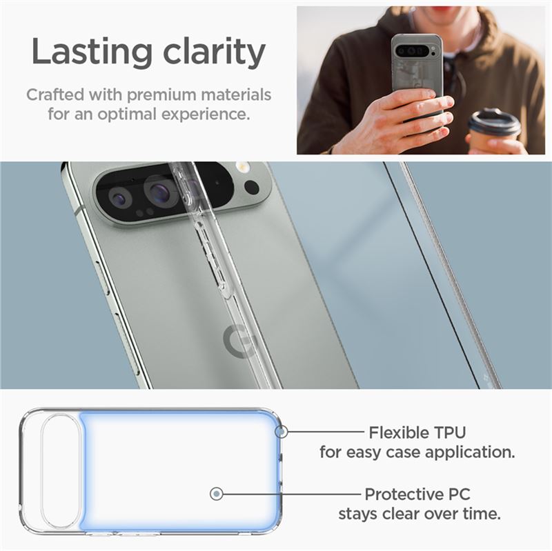 Case Ultra Hybrid Google Pixel 9 Pro XL Crystal Clear