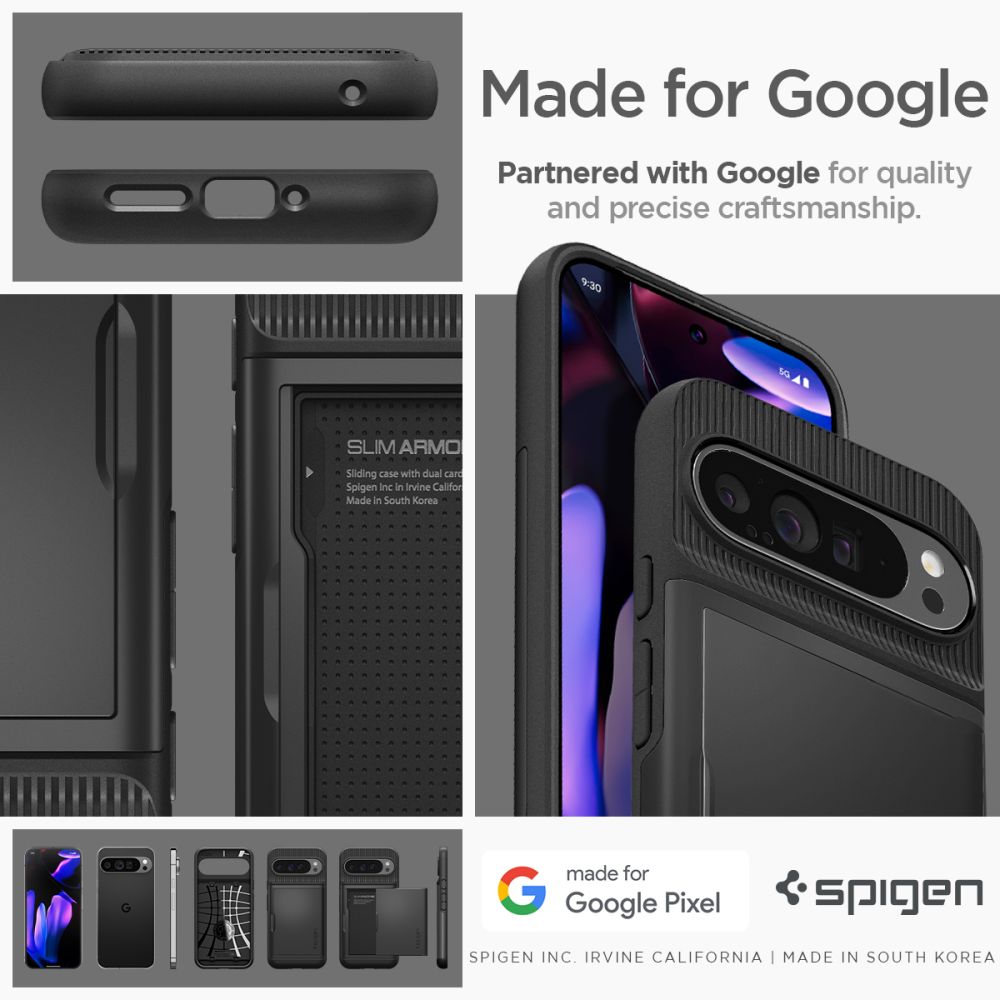 Case Slim Armor CS Google Pixel 9 Pro XL Black