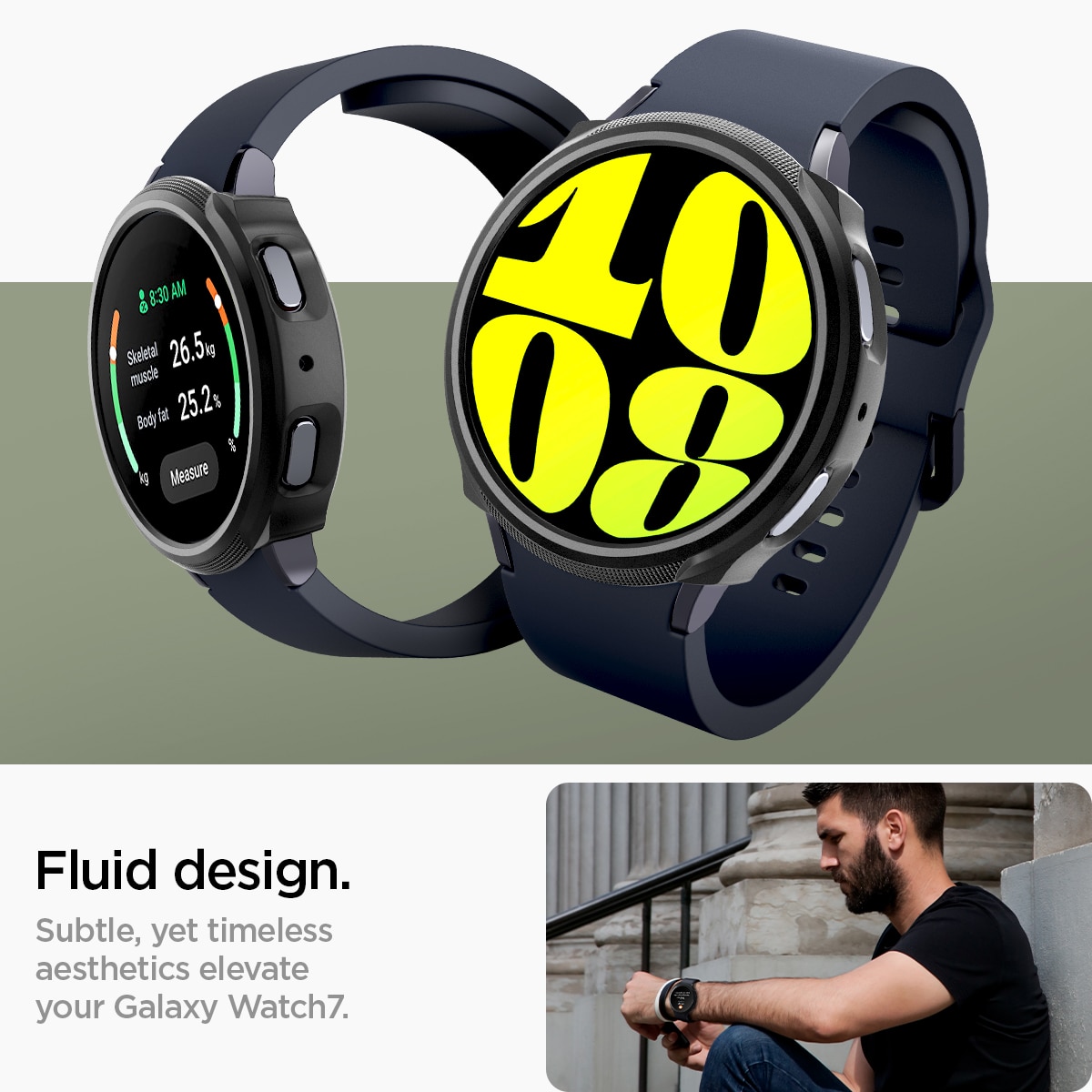 Hülle Liquid Air Samsung Galaxy Watch 7 40mm Black