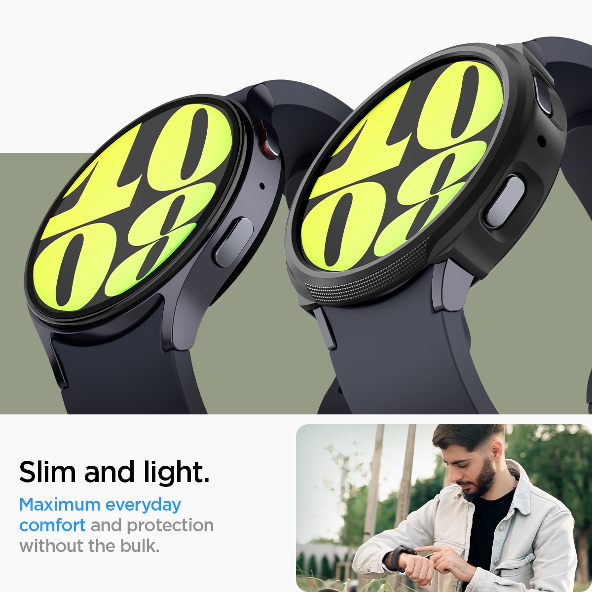 Hülle Liquid Air Samsung Galaxy Watch 7 40mm Black