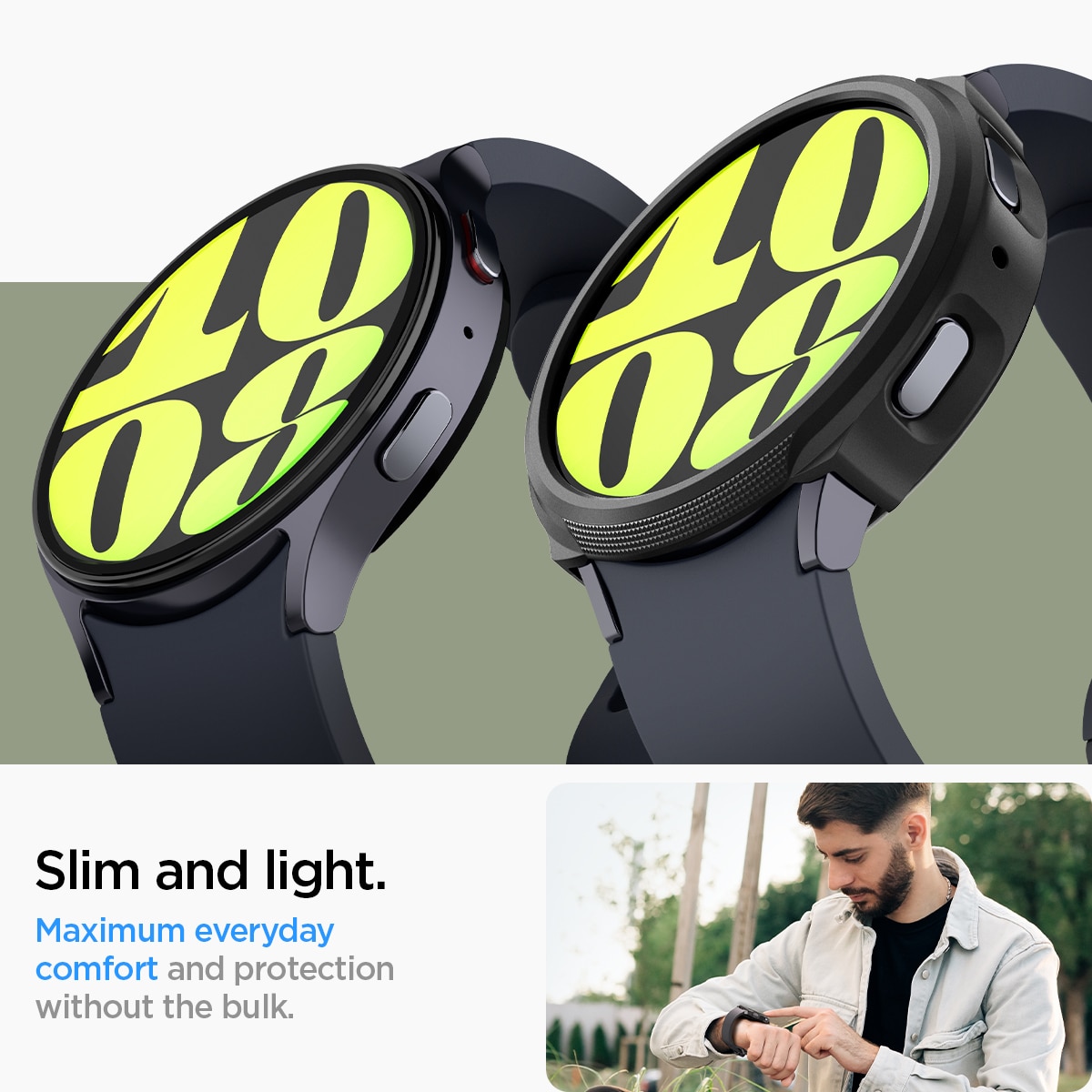 Hülle Liquid Air Samsung Galaxy Watch 7 44mm Black