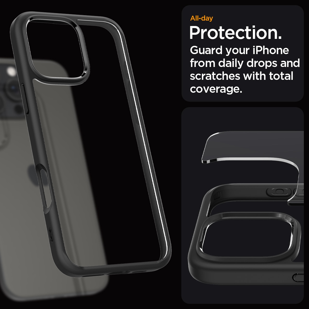 Case Ultra Hybrid iPhone 16 Pro Matte Black