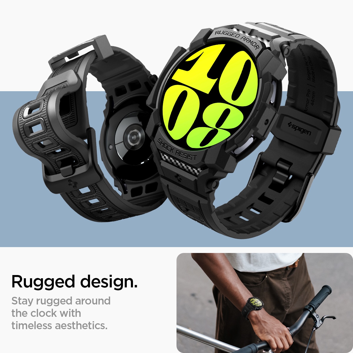 Rugged Armor Pro Samsung Galaxy Watch 7 44mm Black