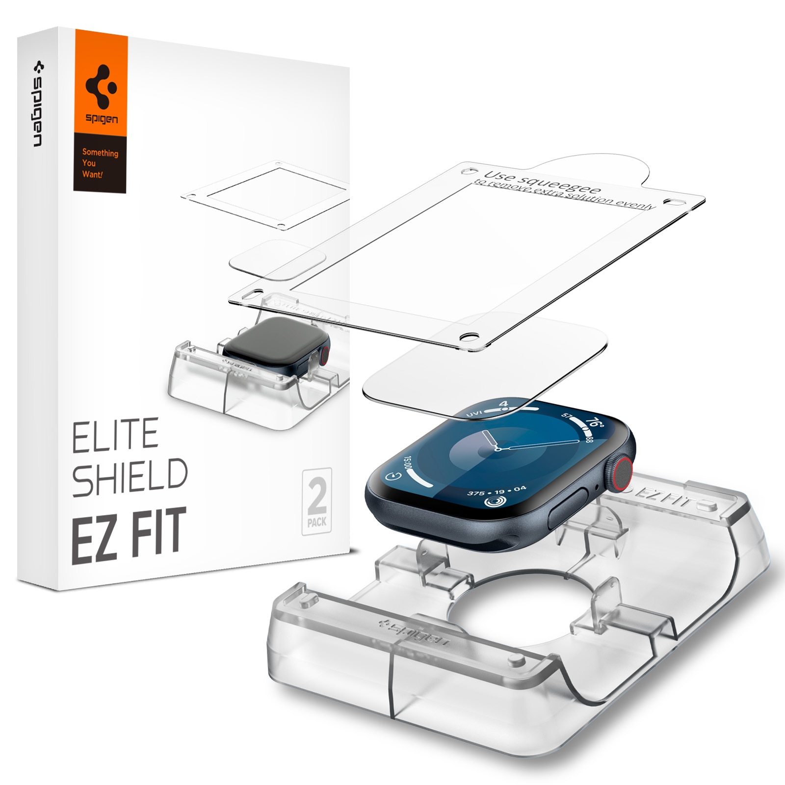 Screen Protector EliteShield EZ Fit (2 Stück) Apple Watch Series 10 46mm