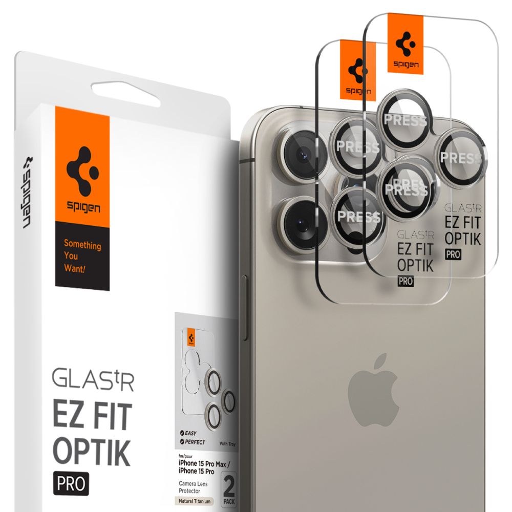 SPIGEN Verre trempé pour Apple iPhone 15 Pro Max (x2)