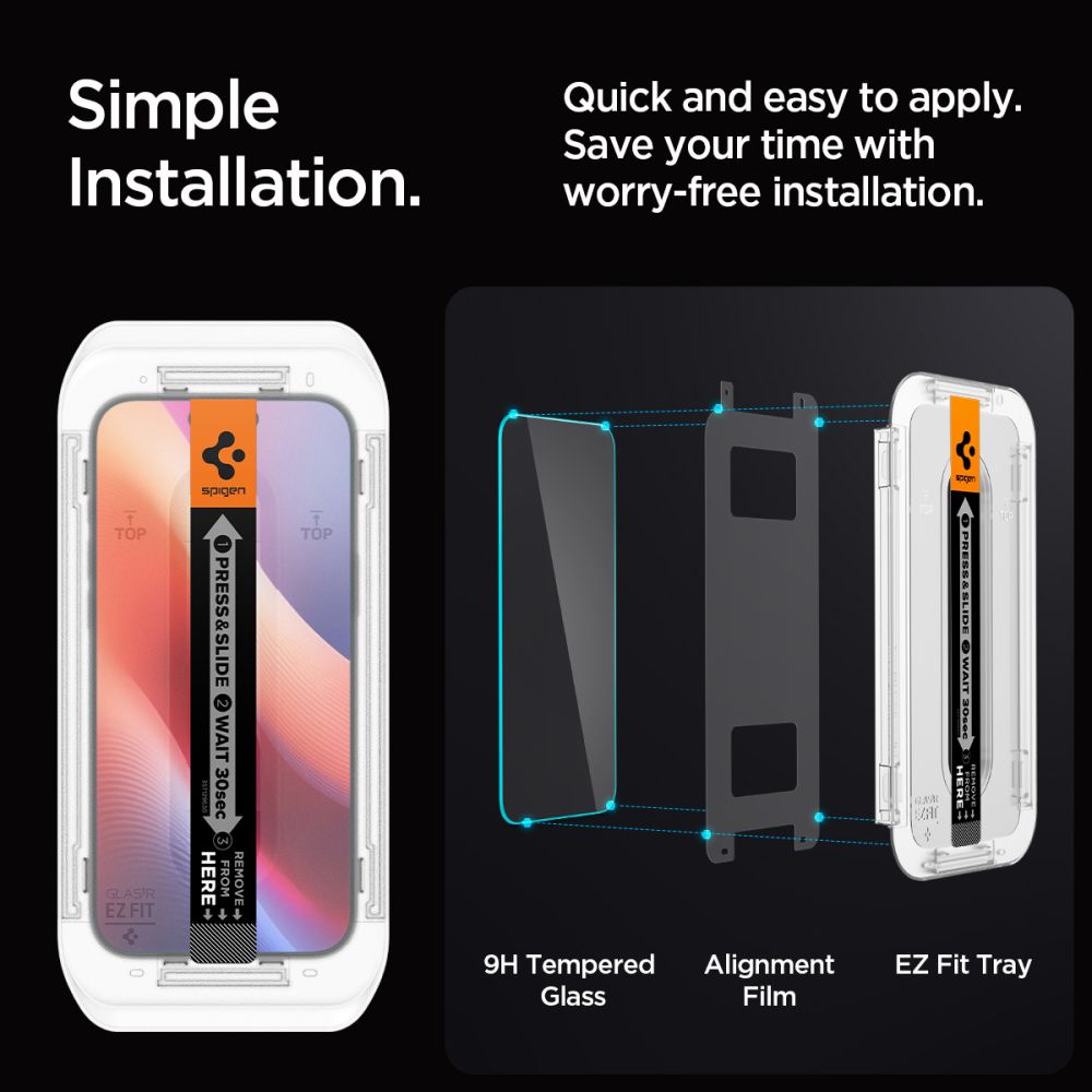 Screen Protector GLAS.tR EZ Fit (2 Stück) iPhone 16 Pro Max