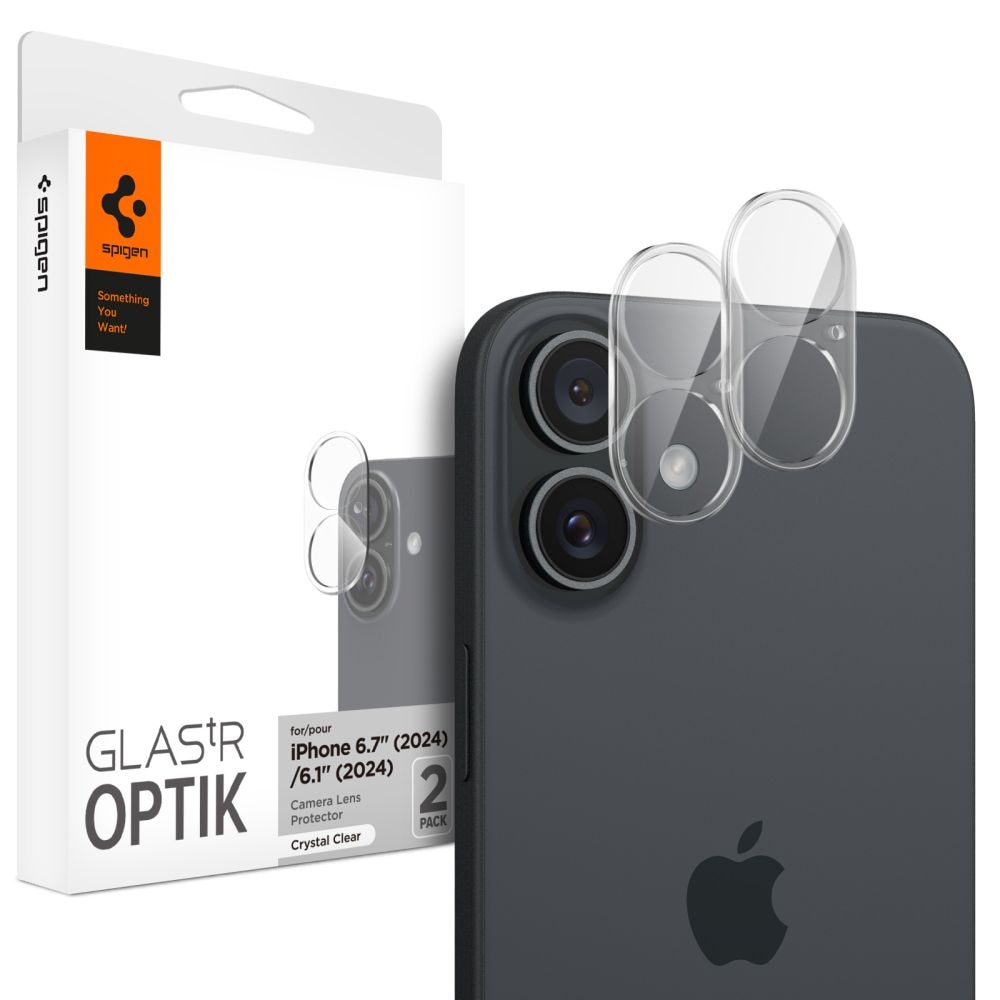 Optik Lens Protector (2-pack) iPhone 16 Plus Clear