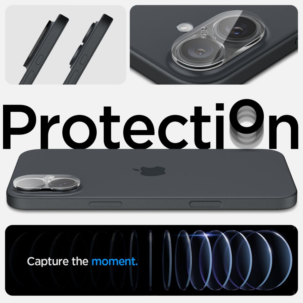 Optik Lens Protector (2-pack) iPhone 16 Plus Clear