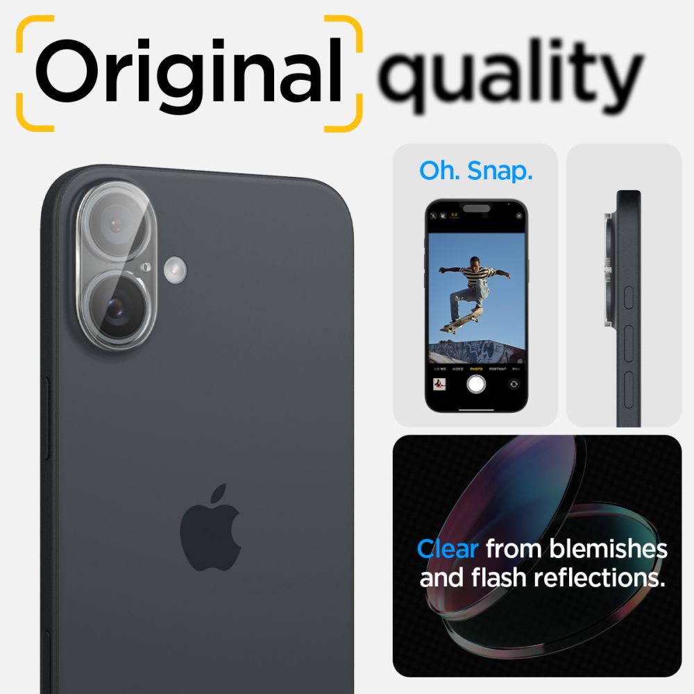 Optik Lens Protector (2-pack) iPhone 16 Clear