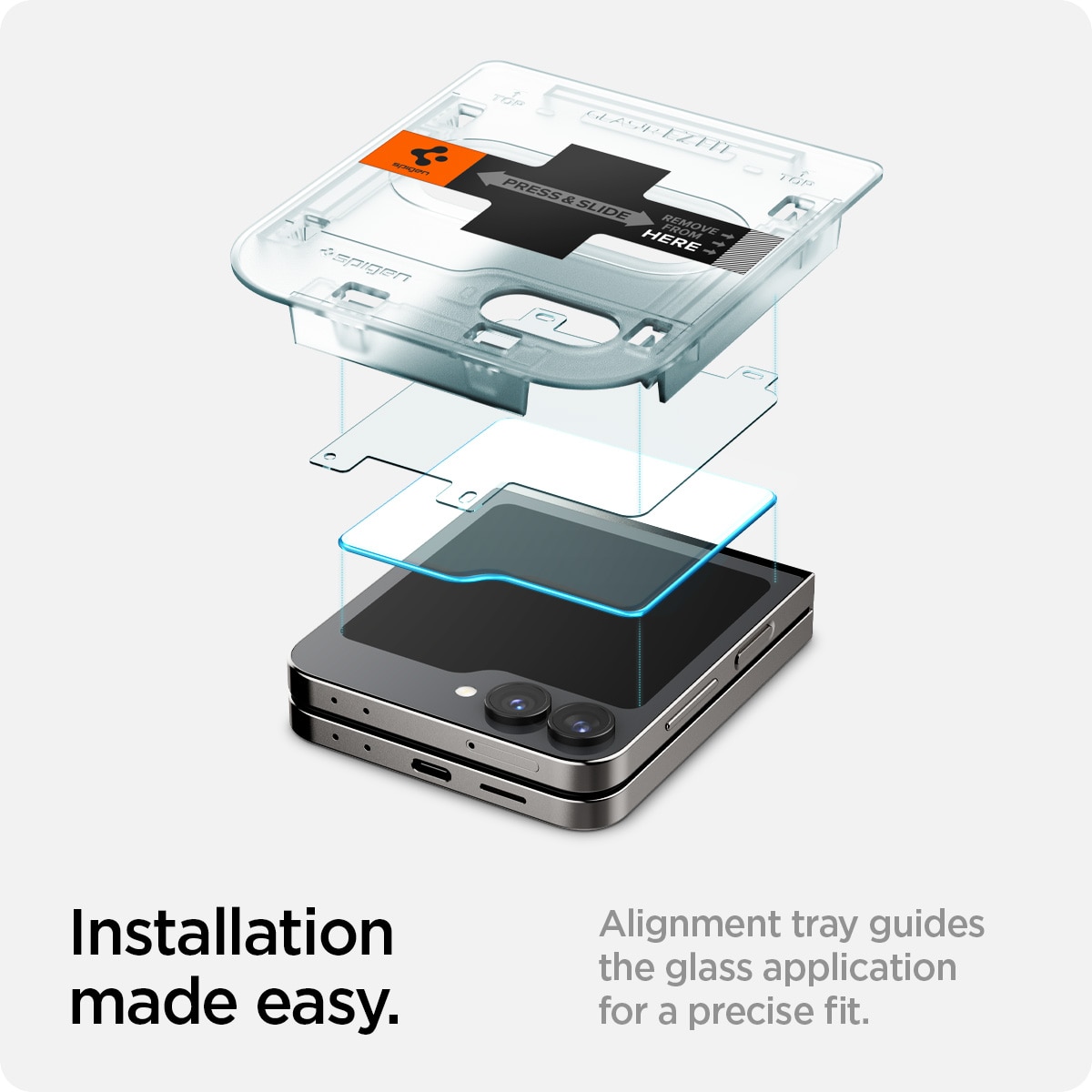 Cover Screen Protector GLAS.tR EZ Fit (2 Stück) Galaxy Z Flip 6