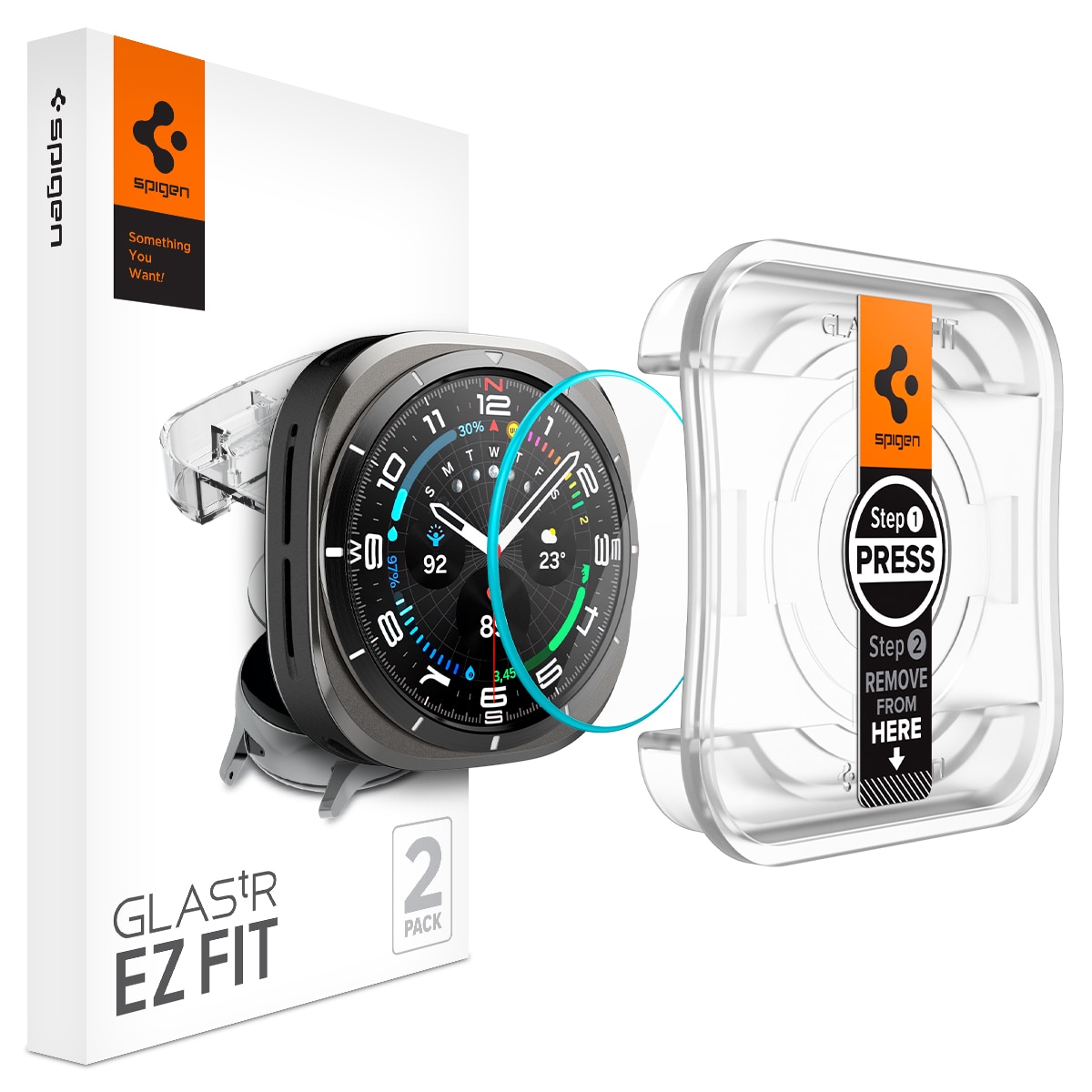 Screen Protector EZ Fit GLAS.tR (2 Stück) Samsung Galaxy Watch Ultra 47mm