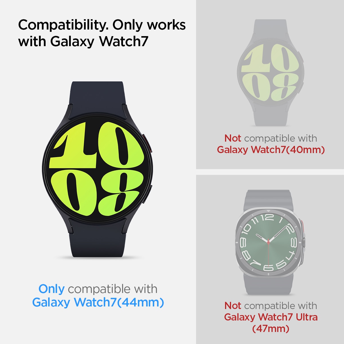 Screen Protector EZ Fit GLAS.tR (2 Stück) Samsung Galaxy Watch 7 44mm