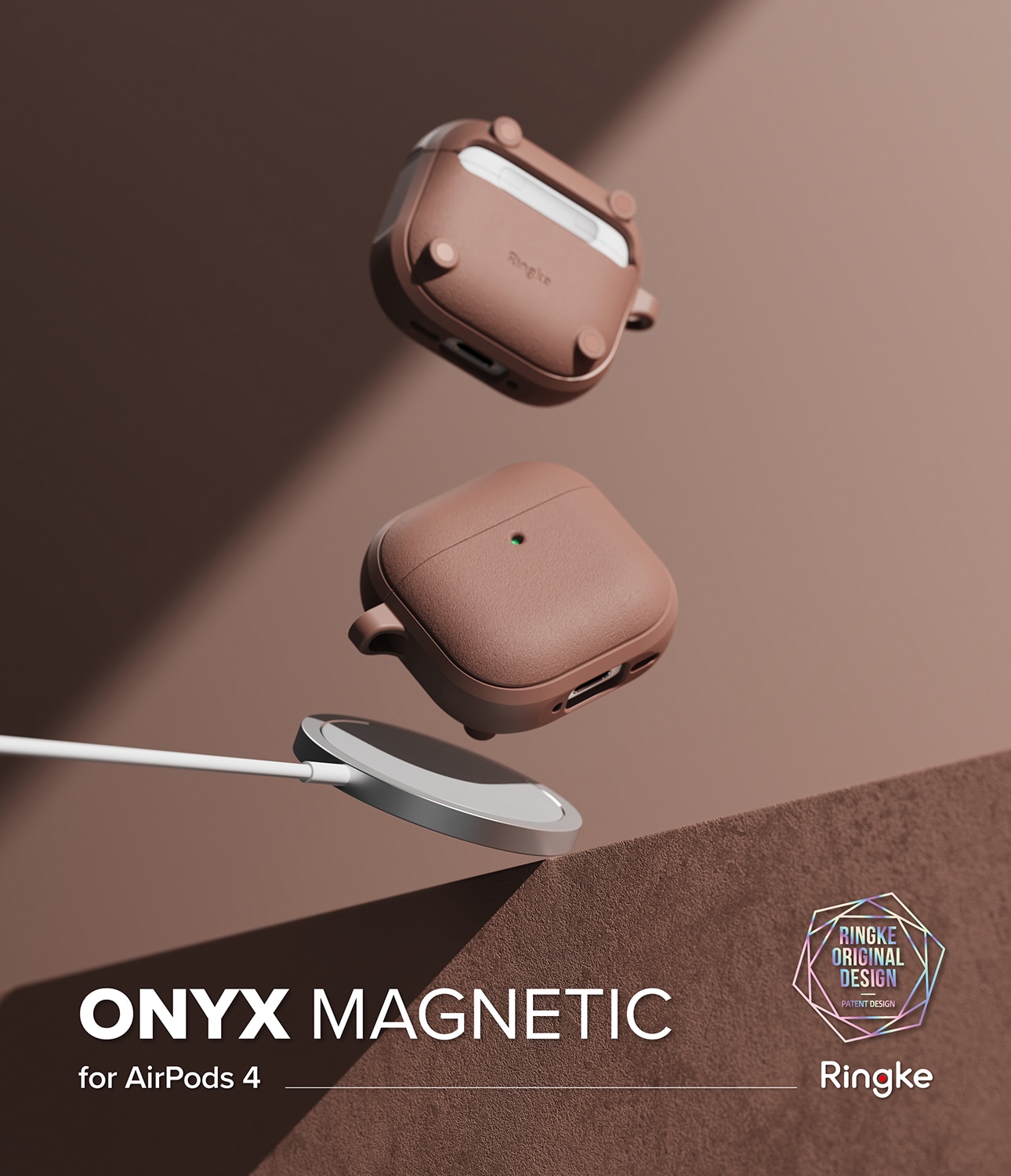 Onyx Magnetic Case Apple AirPods 4 Constant Coral